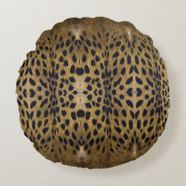 Cheetah Print Pattern Rundes Kissen