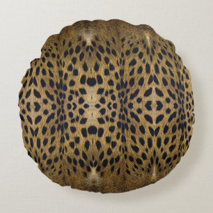 Cheetah Print Pattern Rundes Kissen