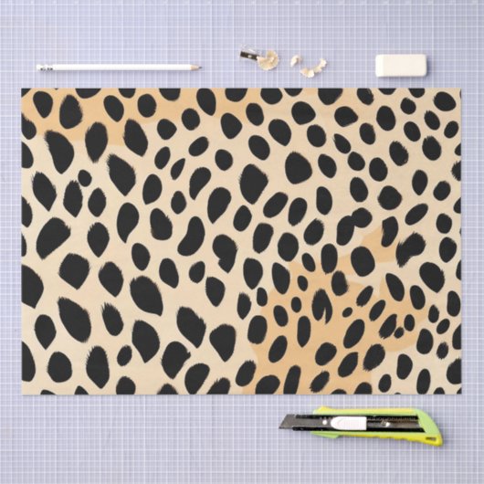Cheetah Print Pattern Seidenpapier (Handwerk)
