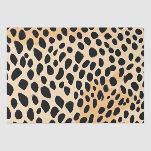 Cheetah Print Pattern Seidenpapier (Vorderseite)