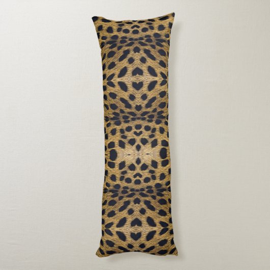 Cheetah Print Pattern Seitenschläferkissen (Rückseite (Vertikal))