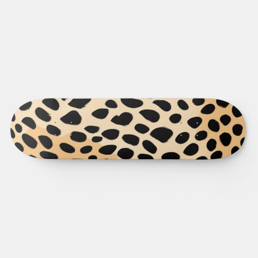Cheetah Print Pattern Skateboard (Horizontal)