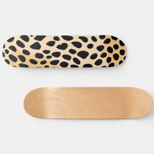 Cheetah Print Pattern Skateboard (Horizontal)