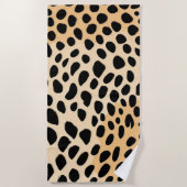 Cheetah Print Pattern Strandtuch (Vorderseite)