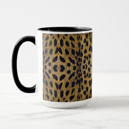 Cheetah Print Pattern Tasse (Links)
