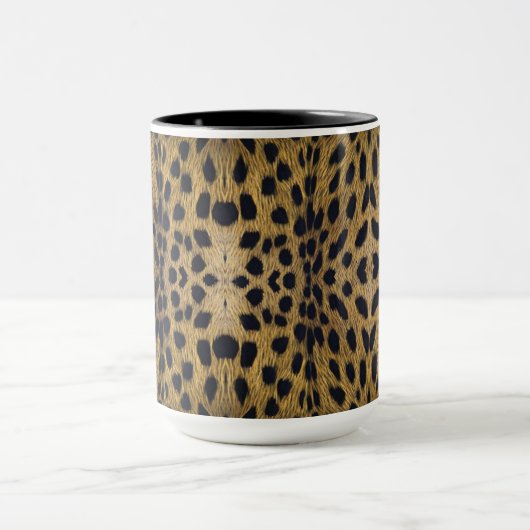 Cheetah Print Pattern Tasse (Zentrum)