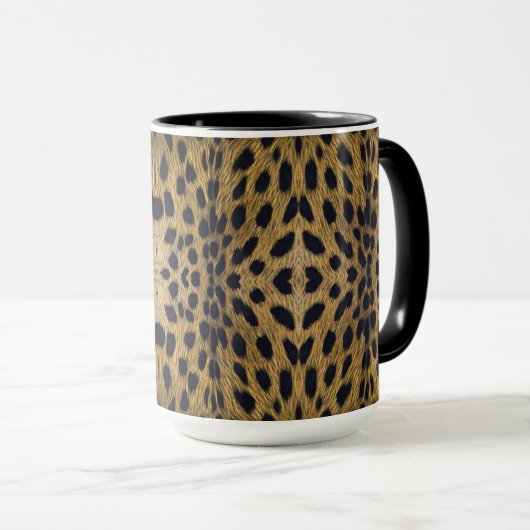 Cheetah Print Pattern Tasse (VorderseiteRechts)