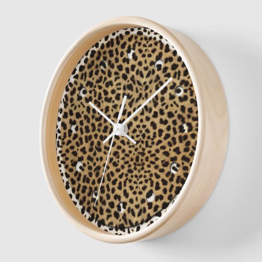 Cheetah Print pattern Uhr (Winkel)