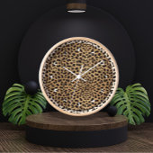 Cheetah Print pattern Uhr