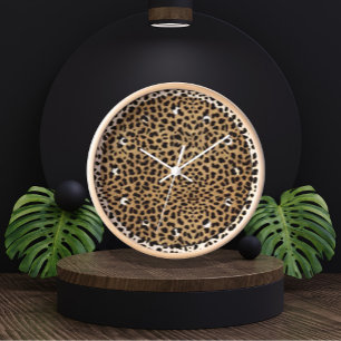 Cheetah Print pattern Uhr
