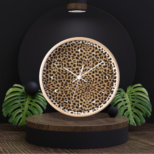 Cheetah Print pattern Uhr