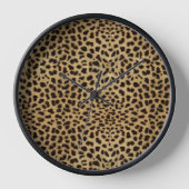 Cheetah Print pattern Uhr (Vorderseite)