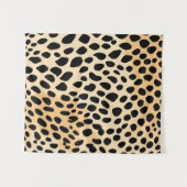 Cheetah Print Pattern Wandteppich (Vorderseite (Horizontal))