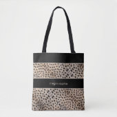Cheetah Print personalisieren Tasche (Vorderseite)
