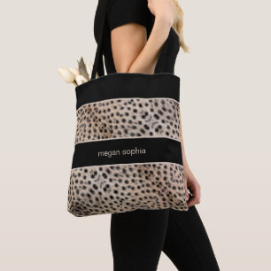 Cheetah Print personalisieren Tasche