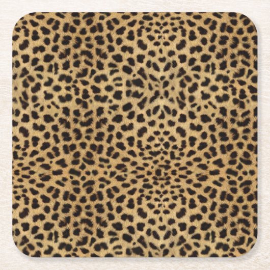 Cheetah Print Rechteckiger Pappuntersetzer (Vorderseite)