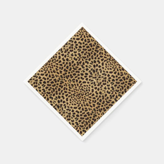 Cheetah Print Serviette (Ecke)
