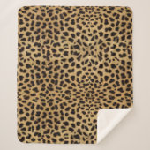 Cheetah Print Sherpadecke (Vorderseite)