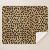 Cheetah Print Sherpadecke (Vorderseite (Horizontal))