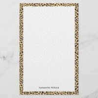 Cheetah Print Stationery
