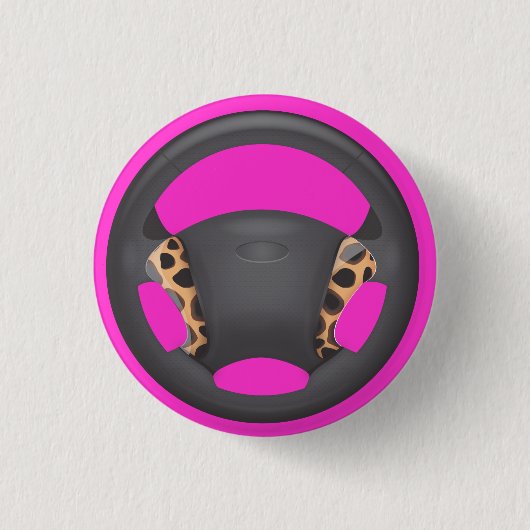 Cheetah Print Steering Wheel Button (Vorderseite)
