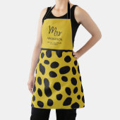 Cheetah Print Taming Kitchen Yellow Black Funny Schürze (InSitu)