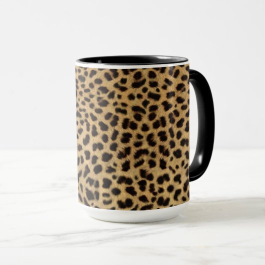 Cheetah Print Tasse (VorderseiteRechts)