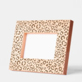Cheetah Print Trendy Moderne Niedlich Girly Elegan Geätzte Rahmen (Links)