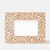 Cheetah Print Trendy Moderne Niedlich Girly Elegan Geätzte Rahmen (Vorderseite)