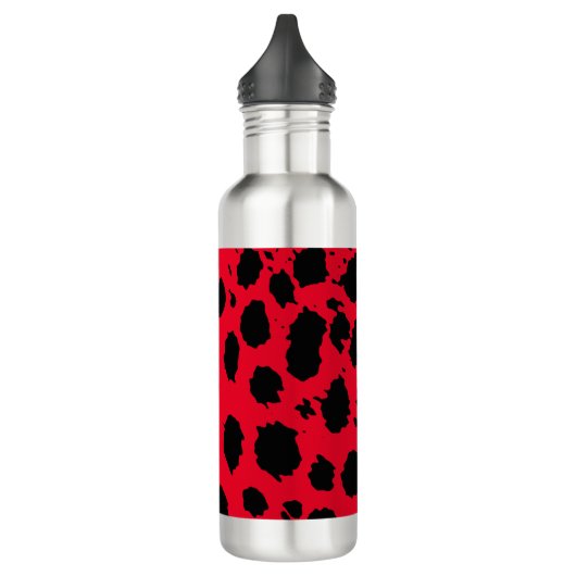Cheetah Red Edelstahlflasche (Links)