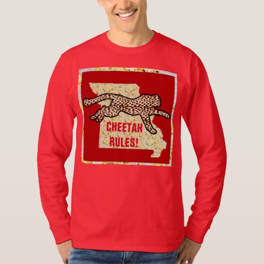 CHEETAH REGELN! T-Shirt (Vorderseite)