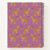 Cheetah, rosa Leopard SpiralNotebook Notizblock (Rückseite)