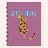 Cheetah, rosa Leopard SpiralNotebook Notizblock (Vorderseite)