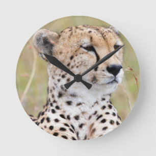 Cheetah Runde Wanduhr