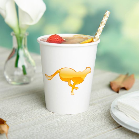 Cheetah Running Pappbecher