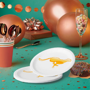 Cheetah Running Pappteller