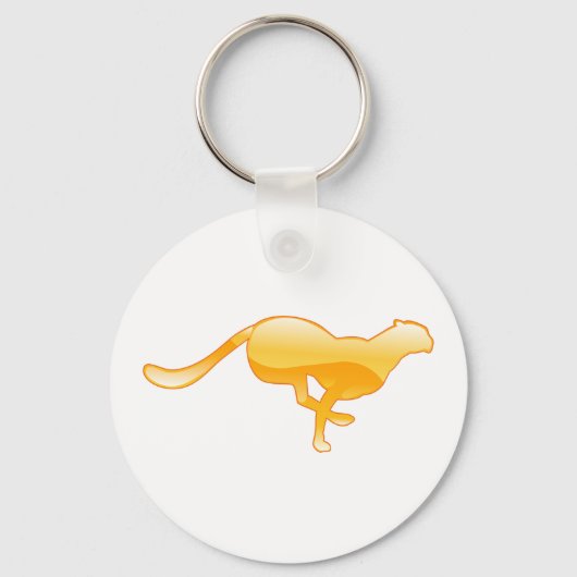 Cheetah Running Schlüsselanhänger (Vorderseite)