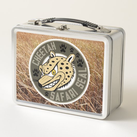 Cheetah Safari Siegel Wildcat Lunchbox (Vorderseite)