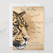 Cheetah Save The Date (Vorderseite)