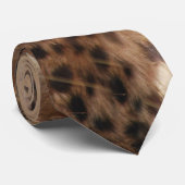 Cheetah Schönheit mit Reißzähnen Krawatte (Gerollt)