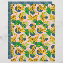 Cheetah Scrapbook Paper