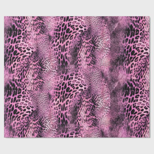 Cheetah Skin Pattern Wrapping Paper Geschenkpapier (Flach)