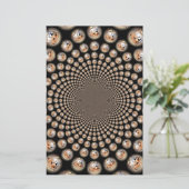 Cheetah Spin Spectacle - Feline Frenzy: Farbenfroh Briefpapier (Stehend Vorderseite)