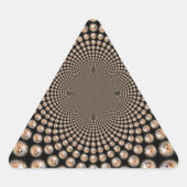 Cheetah Spin Spectacle - Feline Frenzy: Farbenfroh Dreieckiger Aufkleber (Vorderseite)