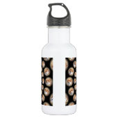 Cheetah Spin Spectacle - Feline Frenzy: Farbenfroh Edelstahlflasche (Rückseite)