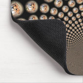 Cheetah Spin Spectacle - Feline Frenzy: Farbenfroh Mousepad (Ecke)