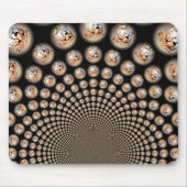 Cheetah Spin Spectacle - Feline Frenzy: Farbenfroh Mousepad (Vorne)