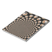 Cheetah Spin Spectacle - Feline Frenzy: Farbenfroh Notizblock (Rotiert)