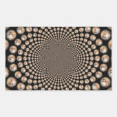 Cheetah Spin Spectacle - Feline Frenzy: Farbenfroh Rechteckiger Aufkleber (Vorderseite)