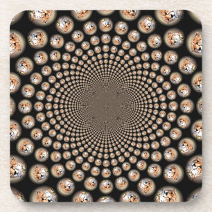 Cheetah Spin Spectacle - Feline Frenzy: Farbenfroh Untersetzer